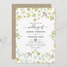 Casamento da Floresta Rustic Watercolor