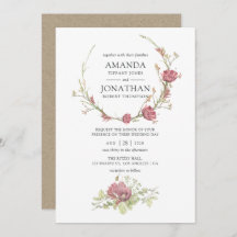 Casamento da Floresta Rustic Watercolor