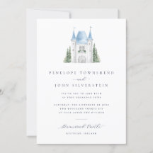 Casamento da Ilustração Romântica do Castelo de Wa