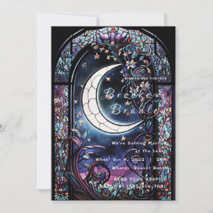 Convite Casamento da Lua de Vitral