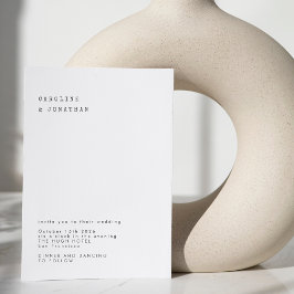 Convite Casamento da Máquina de Digitalização Branca Retro