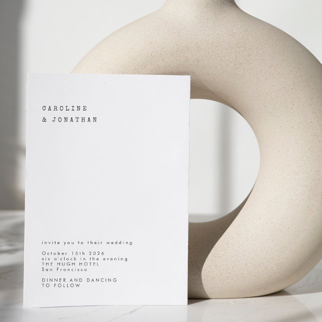 Convite Casamento da Máquina de Digitalização Branca Retro (Criador carregado)