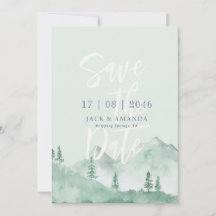 Casamento da natureza da Mountain Foreat salvar a 