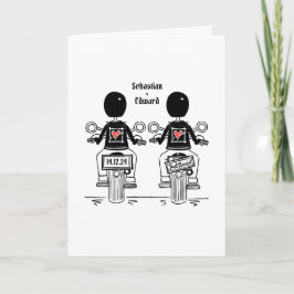 Convite Casamento da Noite da Motocicleta Personalizada de
