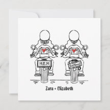 Casamento da Noite de Motocicleta Personalizada de