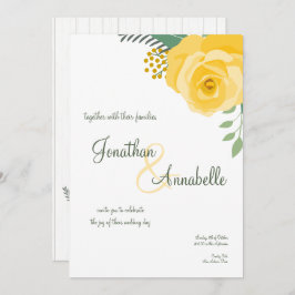 Convite Casamento da Rosa Amarela do Texas