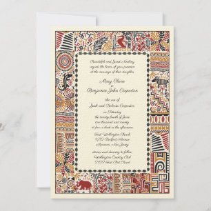 Convite Casamento da Tarde Africana