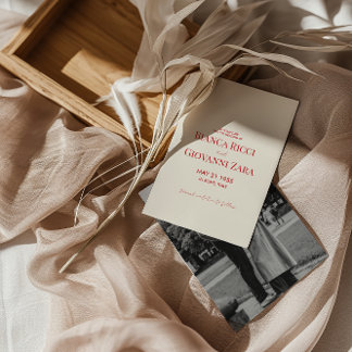 Convite Casamento da Tipografia Retroativa Minimalista Sal