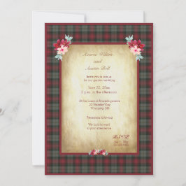 Convite Casamento da Xadrez MacLachlan Tartan
