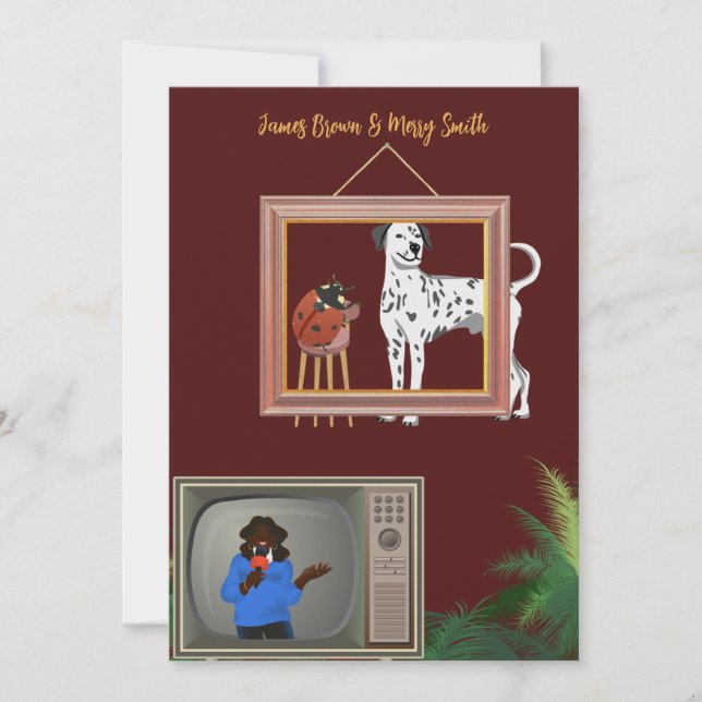 Convite Casamento Dalmaciano e Ladybug (Frente)