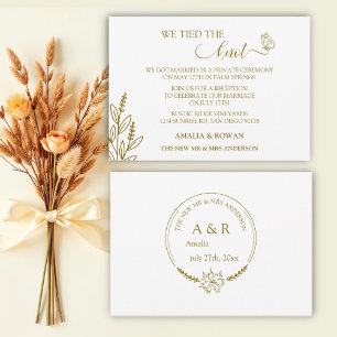 Convite Casamento das Flores-de-Meadow Nós amarramos o nó