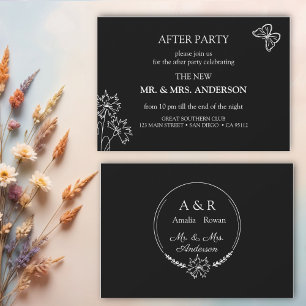 Convite Casamento das Flores de Prados - Festa