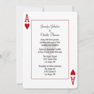 Convite Casamento de Ace of Hearts