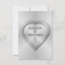 Casamento de aço inoxidável escovado