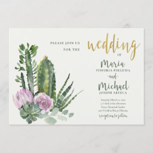 CONVITE CASAMENTO DE ÁGUA DO DESERTO FLORAL DA LÍLAC CAC