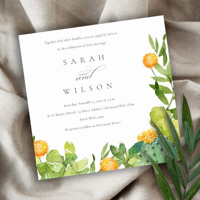 CONVITE CASAMENTO DE ÁGUA FLORAL DE GORDURA DE CACTUS SUCC (Criador carregado)