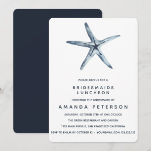 Convite Casamento de Almofadas Azuis das Bridesmaids