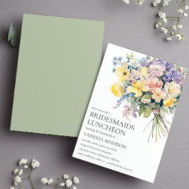 Convite Casamento de Almofadas com Buquê Pastel Bloom