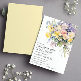 Convite Casamento de Almofadas com Buquê Pastel Bloom