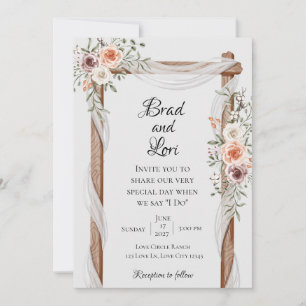 Convite Casamento de Amor Botânico Delicado