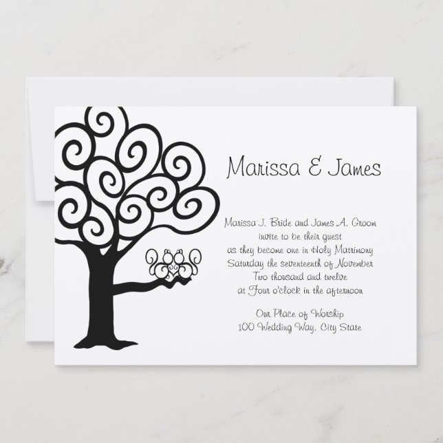 Convite Casamento de Amor de Esquilo (Frente)