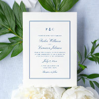 Casamento de Âncora Azul-Marinho Elegante