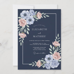 Convite Casamento de Anêmona à Meia-Noite