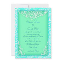 Casamento de Aqua e Mint Waves Green Beach