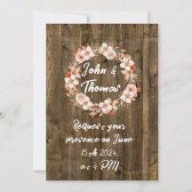 Casamento de Aquarela Floral de Outono em Madeira
