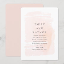 Casamento de Aquarela Moderna Rosa Corado