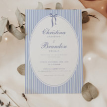 Casamento de Arco Azul Listrado de Roteiro Clássic