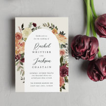 Casamento de Arco Floral Rustic Bloom Watercolor