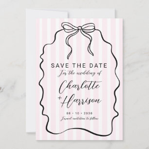 Convite Casamento De Arco Pinstripe Impressionante Salvar 