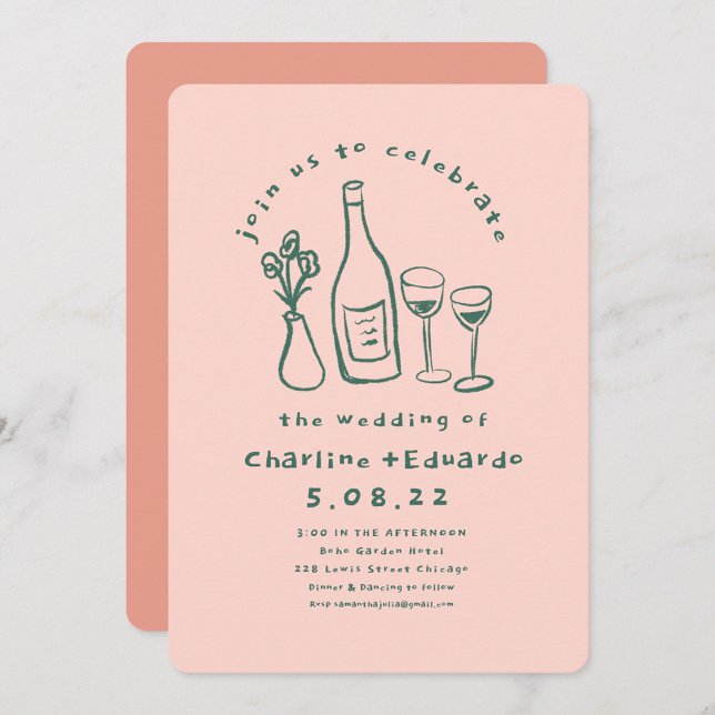 Convite Casamento de Arte Retroativa (Criador carregado)