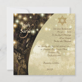 Convite Casamento de Árvore da Vida Judaica