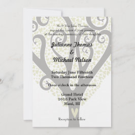 Convite Casamento de Árvore de Amor