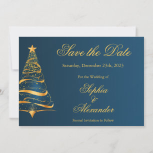 Convite Casamento de Árvore de Natal da Chic Elegant Salve
