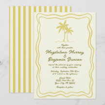 Casamento de Árvore Palma com Moldura Ondulada de