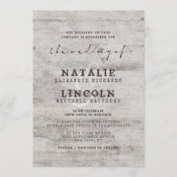 Casamento de Árvores de Madeira Rústica de Birch