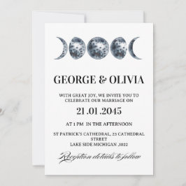 Convite Casamento de Astrologia Boho Celestial Casamento