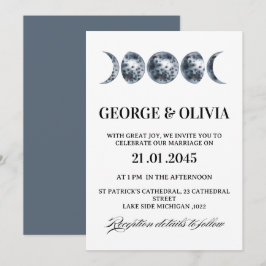 Convite Casamento de Astrologia Boho Celestial Casamento