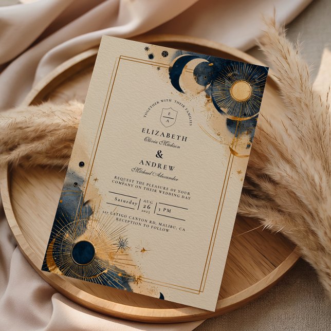 Convite Casamento de Astrologia Sombria (Criador carregado)