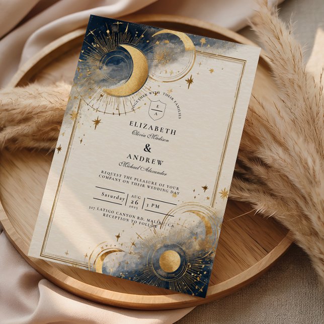 Convite Casamento de Astrologia Sombria (Criador carregado)