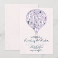 Casamento de Balão de Ar Quente Roxo com Alojament