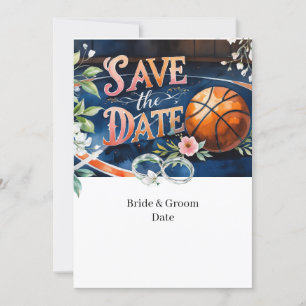 Convite Casamento de basquete SALVAR DATA