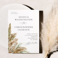Casamento de Beachy Boho Pampas Grass V2