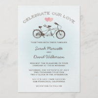 Casamento de Bicicleta Blue Tandem