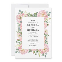 Casamento de Blush Peonies Hydrangea Eucalyptus