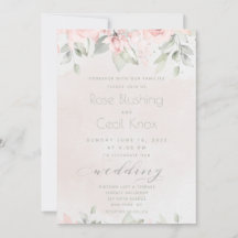 Casamento de Blush Rosa Eucalyptus Greenery