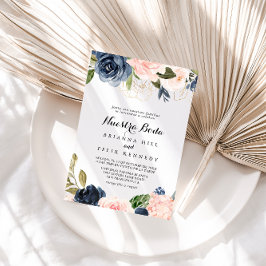 Convite Casamento de Boda Simples Nuestra Floral de invern